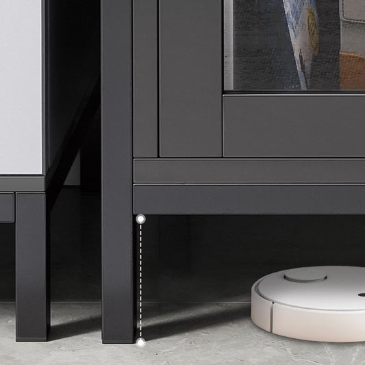 Server da pranzo in legno ingegnerizzato con 2 ripiani moderno tavolo da sideboard