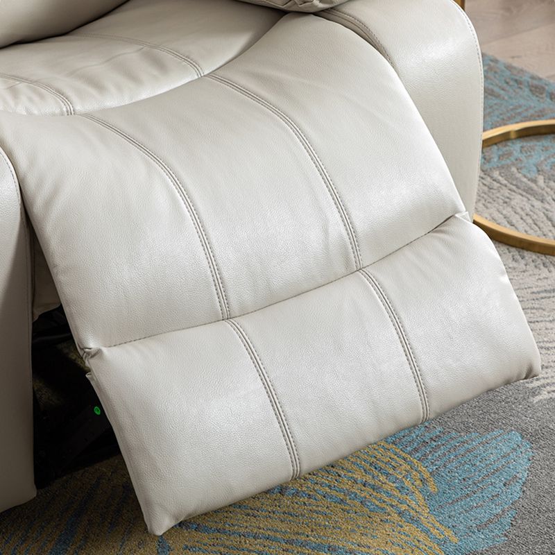 Sedia a schiera di botton a push di potenza contemporanea Reclina in pelle