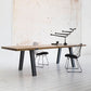 Industrial Pine Wood Table for Restaurant Rectangle Dining Table with Metal 4 Legs Clearhalo 'Dining Tables & Seating' 'Dining Tables' 'dining_table' 'furn' 'furn_dining_table' 'Furniture' 'furniture_dining_table' 'Kitchen & Dining Furniture' 'kitchen' 'kitchen_dining_table' 1200x1200_f9ad64a1-310f-44d5-8ba1-80b847354b4b