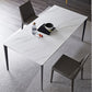 Contemporary Rectangle Dining Table Stone Dining Table with 4 Legs
