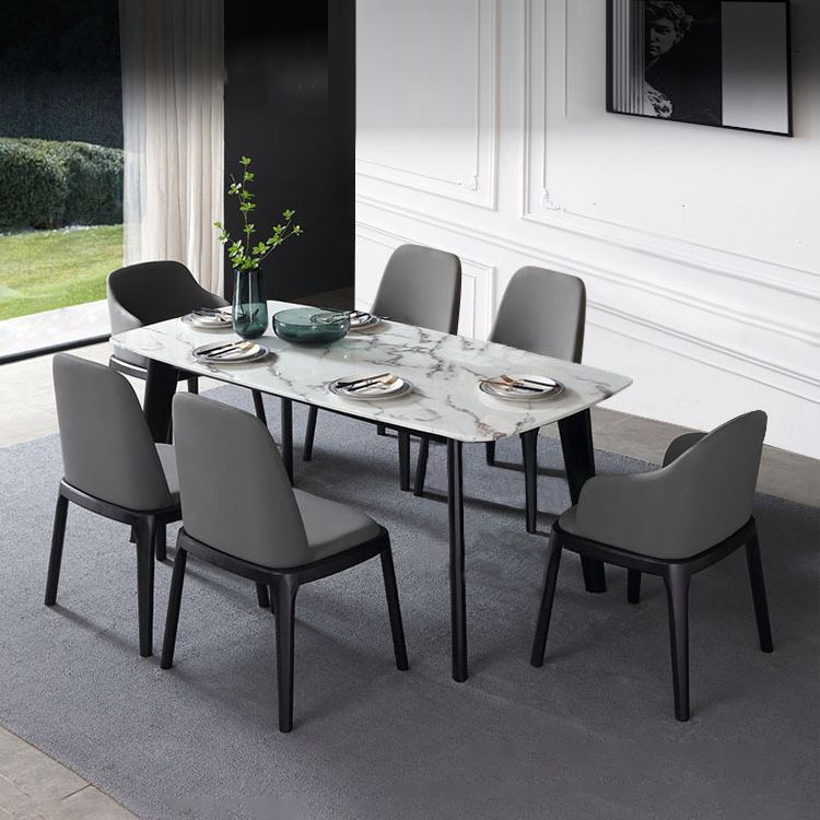 Scandinavian Rubberwood Leather Side Chair Parsons Matte Finish Dining Chair (Set of 2) Clearhalo ' kitchen&dining_furn' 'Dining Chairs' 'Dining Tables & Seating' 'dining_chair' 'furn' 'furn_dining_chair' 'Furniture' 'furniture_dining_chair' 'Kitchen & Dining Furniture' 'kitchen' 1200x1200_f9af55a2-4b17-4db2-98c7-b23dabd117f3