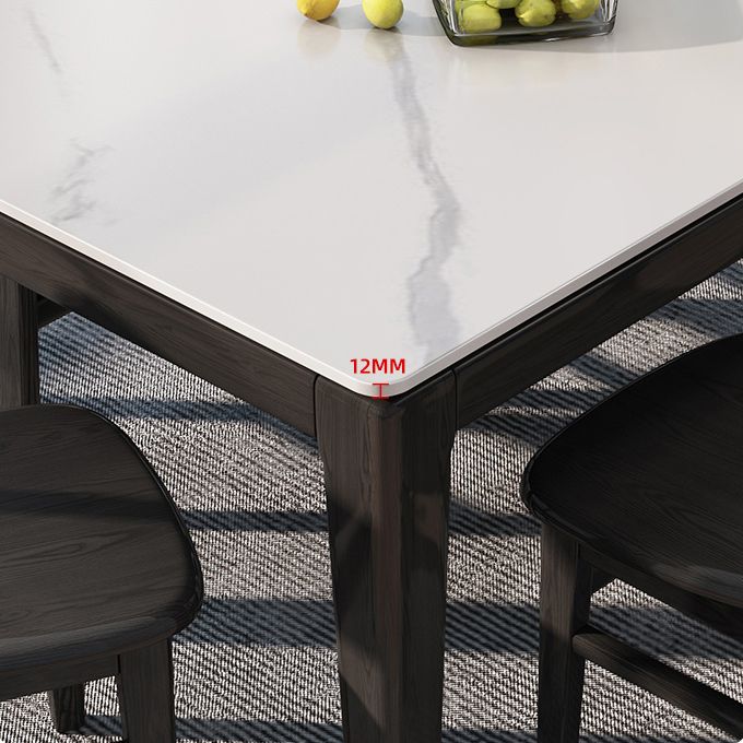 Mid-Century Modern Dining Table Sintered Stone Dining Table with Wooden Base for Kitchen Clearhalo ' dining_table' 'Dining Tables & Seating' 'Dining Tables' 'furn' 'furn_dining_table' 'Furniture' 'furniture_dining_table' 'Kitchen & Dining Furniture' 'kitchen&dining_furn' 'kitchen' 'kitchen_dining_table' 1200x1200_f9afb2f1-03fb-4f04-950d-d86b785d548c