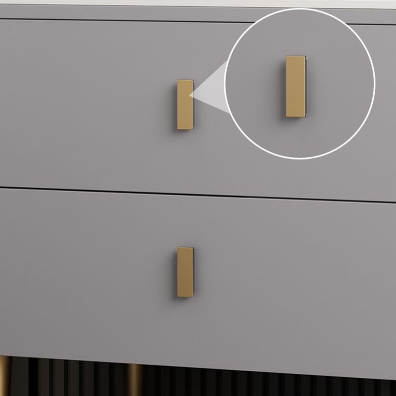 Nachtkastje met laden 19 "hoog houten bed nachtkastje met benen