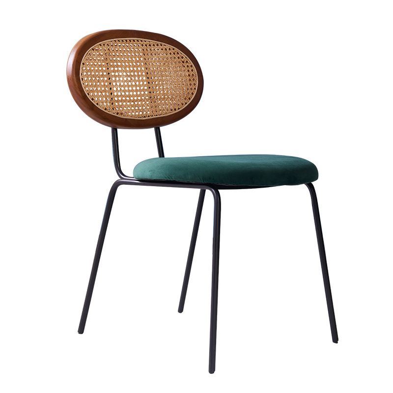 Contemporary Style Metal Chairs Set Kitchen Open Back Dining Side Chair Clearhalo ' kitchen&dining_furn' 'Dining Chairs' 'Dining Tables & Seating' 'dining_chair' 'furn' 'furn_dining_chair' 'Furniture' 'furniture_dining_chair' 'Kitchen & Dining Furniture' 'kitchen' 1200x1200_f9b1fc6b-ebb1-4a0b-b97e-0f6a30d524b0