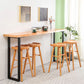 Modern Style Bar Table Set 1/2/5 Pieces Rectangle Bar Table with High Wood Stools Clearhalo 'Bar Furniture' 'furn' 'furn_home_bar_bar_sets' 'Furniture' 'Home Bars & Bar Sets' 'home_bar_bar_sets' 'Kitchen & Dining Furniture' 1200x1200_f9b34ecc-2553-45b2-a53d-111d0949ac51