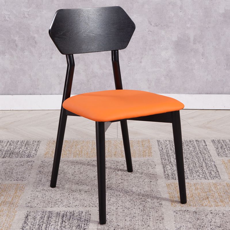 Open rug dineren accentstoel industriële armloze eetkamerstoelen