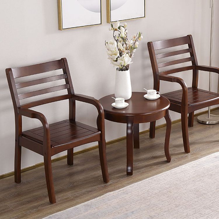 Traditional Rubberwood Arm Chair Wood Ladder Back Single Dining Armchair Clearhalo ' kitchen&dining_furn' 'Dining Chairs' 'Dining Tables & Seating' 'dining_chair' 'furn' 'furn_dining_chair' 'Furniture' 'furniture_dining_chair' 'Kitchen & Dining Furniture' 'kitchen' 1200x1200_f9b48f02-6f43-4ff4-bcea-52f413530e8b