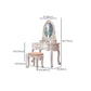 4 Drawers Makeup Table White Make up Table Stool Set Victorian Wood Vanity