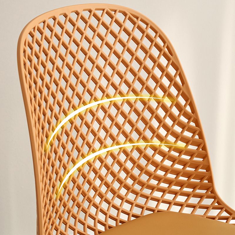Nordic Cross Back Side Chair Plastic Indoor Chair for Dining Room Bedroom Clearhalo 'Dining Chairs' 'Dining Tables & Seating' 'dining_chair' 'furn' 'furn_dining_chair' 'Furniture' 'Kitchen & Dining Furniture' 1200x1200_f9bd5094-618a-492a-b22b-4057b1e35828