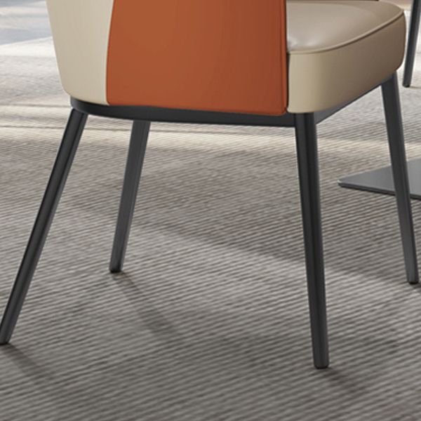 Sedia a braccio in stile industriale sedia da pranzo in vetro per camera da letto