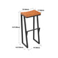 Taburete de comedor de rectángulo industrial taburete de bar de hierro para Bristol
