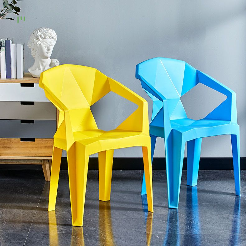 Modern Style Stackable Chairs Dining Arm Chair with Plastic Legs for Kitchen Clearhalo ' kitchen&dining_furn' 'Dining Chairs' 'Dining Tables & Seating' 'dining_chair' 'furn' 'furn_dining_chair' 'Furniture' 'furniture_dining_chair' 'Kitchen & Dining Furniture' 'kitchen' 1200x1200_f9c037d5-ba70-4287-b897-6bada50ed821