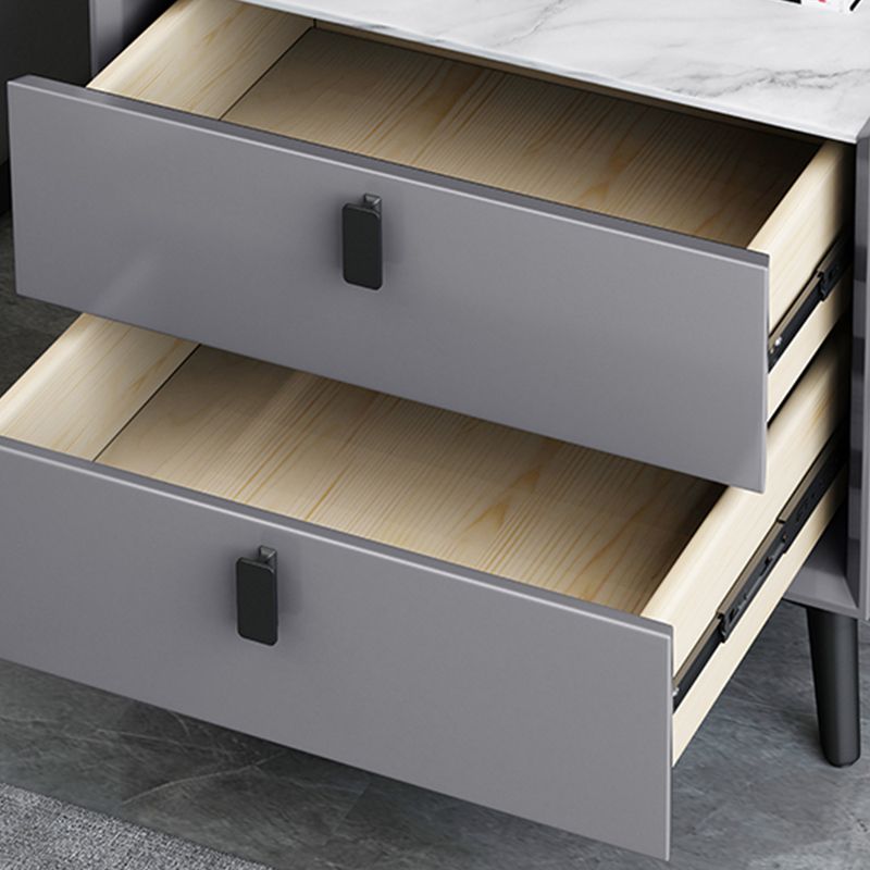 Wood Nightstand Or End Table 18.5" Tall Bed Nightstand with Drawers and Legs Clearhalo 'Bedroom Furniture' 'furn' 'furn_night_stand' 'Furniture' 'night_stand' 'Nightstands' 1200x1200_f9c04f58-cd19-47a1-af3e-b1bdc9e543fc