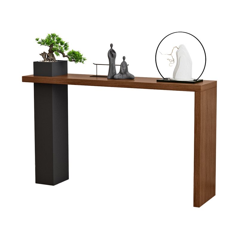Solid Wood Rectangle Console Table 33.46-inch Tall Accent Table for Hall Clearhalo 'Console Tables' 'console_tables' 'Entry & Mudroom Furniture' 'furn' 'furn_console_tables' 'Furniture' 1200x1200_f9c0a342-cee9-41c8-ae15-51ebbcc02575