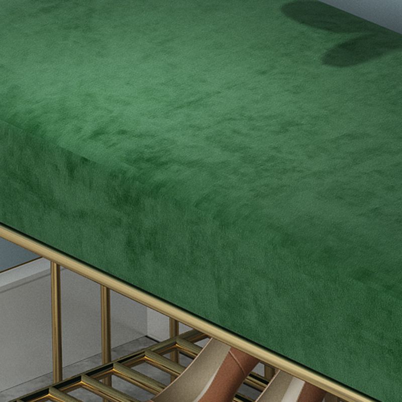 13.65/15.6" W Modern Entryway Bench Cushioned Metal Seating Bench Clearhalo 'Benches' 'Chairs & Seating' 'furn' 'furn_benches' 'Furniture' 'Living Room Furniture' 1200x1200_f9c0eabb-97bc-45e2-bac6-29605685f157