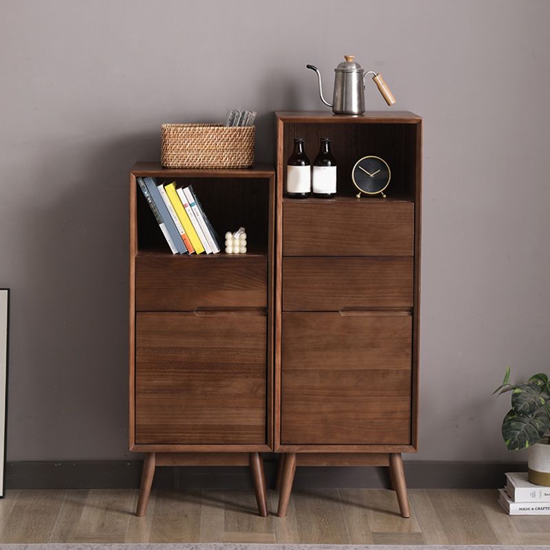 Modern Accent Cabinet with Drawers 13.77" Wide Side Cabinet 1 Door