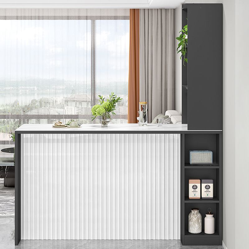 Modern Style Stone Rectangle Bistro Bar Desk Table for Living Room Clearhalo 'Bar Furniture' 'Bar Tables' 'bar_tables' 'furn' 'furn_bar_tables' 'Furniture' 'Kitchen & Dining Furniture' 1200x1200_f9c3679e-efca-4f4c-9e40-d3207c3becce