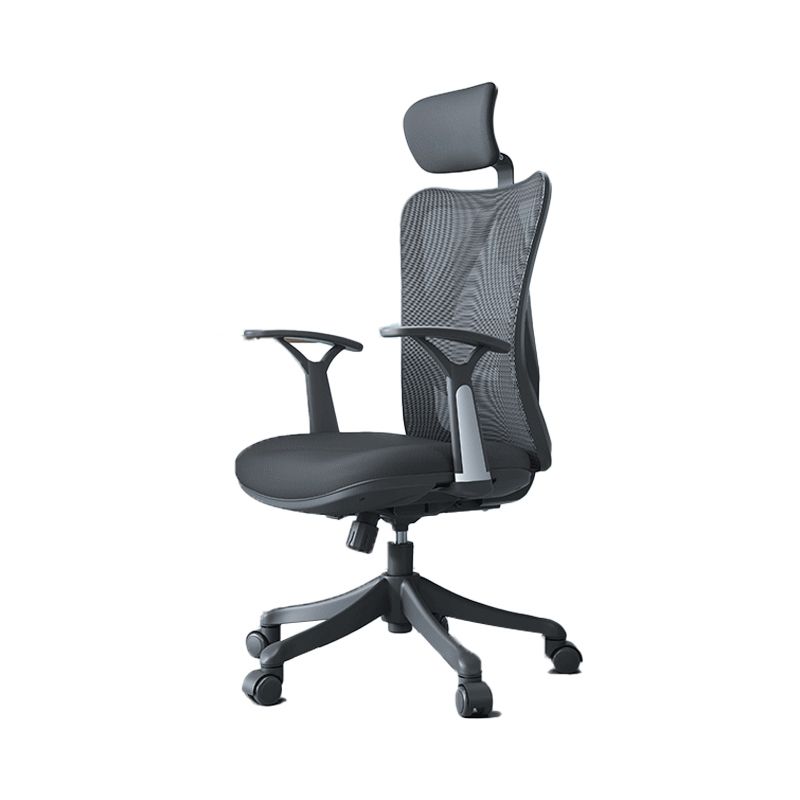 Office High Back Executive Chair Modern Adjustable Arms Ergonomic Mesh Task Chair Clearhalo 'furn' 'furn_office_chair' 'Furniture' 'Office Chairs' 'Office Furniture' 'office_chair' 1200x1200_f9c3ebbf-fac4-4924-8f31-fe61192ef9fe