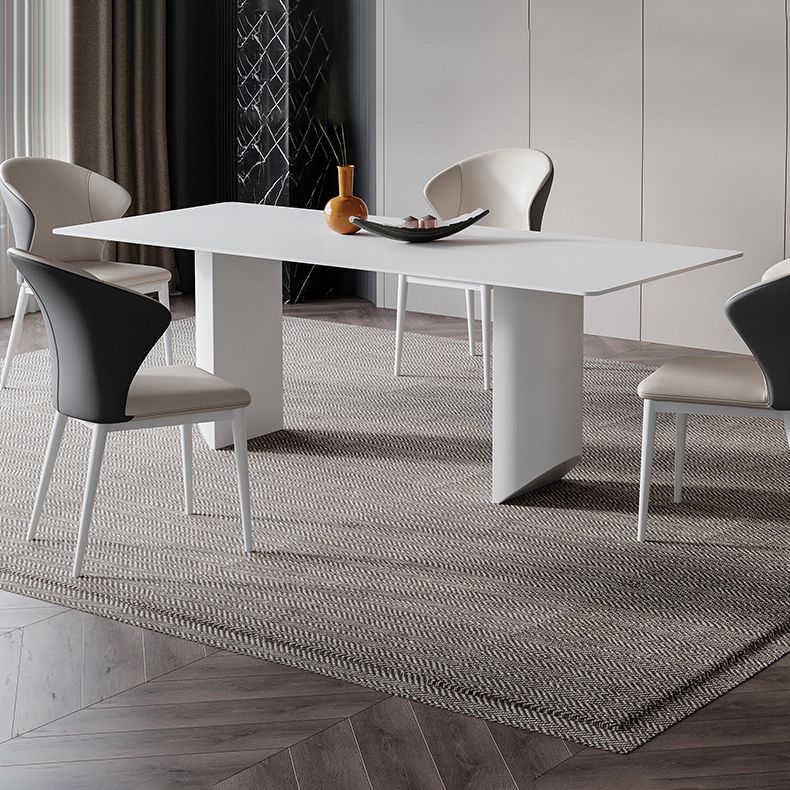Modern Sintered Stone Top Dining Set 1/4/5/7 Rectangle Pieces Dining Table with Chairs Clearhalo 'Dining Room Sets' 'Dining Tables & Seating' 'dining_room_set' 'furn' 'furn_dining_room_set' 'Furniture' 'furniture_dining_room_set' 'Kitchen & Dining Furniture' 1200x1200_f9c49b83-a3a6-4b79-a144-4be8f132950d