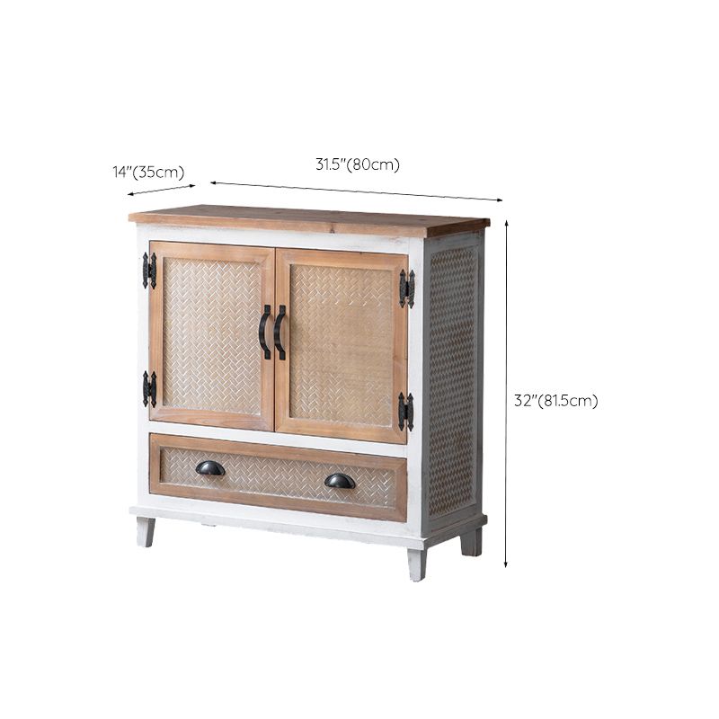 Bois en détresse 1 - Accent Points étagères industrielles comprenant une armoire avec des tiroirs