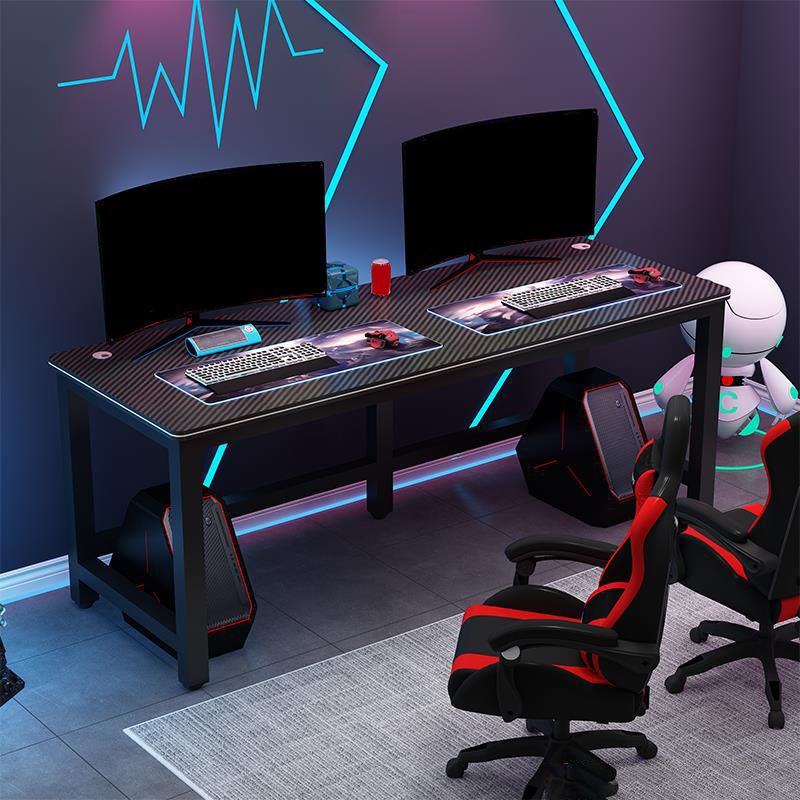 Industrial Gaming Desk Antique Finish Holzschreibtisch mit Metallbeinen