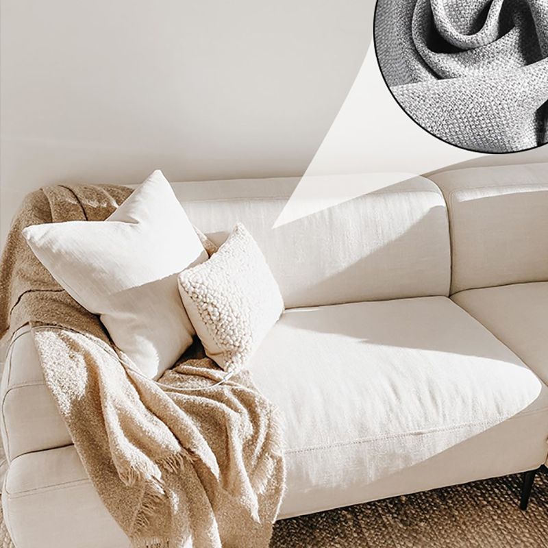 リネン埋め込み腕ソファ38 "wリビングルーム用のモダンなクッションソファ