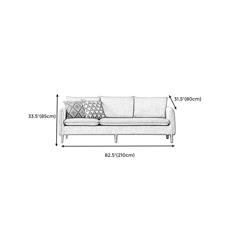 3-seater Standard Modern Wood Legs Sofa Cushions Square Arm Sofa Clearhalo 'furn' 'furn_sofas' 'Furniture' 'furniture_sofas' 'kitchen' 'kitchen_sofas' 'Living Room Furniture' 'Sofa' 'sofas' 1200x1200_f9cfd3f2-e55d-4d81-8910-d3e9caf77e90