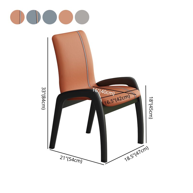 Modern Wood Dining Armless Chair Upholstered Side Chairs for Restaurant (Set of 2) Clearhalo ' kitchen&dining_furn' 'Dining Chairs' 'Dining Tables & Seating' 'dining_chair' 'furn' 'furn_dining_chair' 'Furniture' 'furniture_dining_chair' 'Kitchen & Dining Furniture' 'kitchen' 1200x1200_f9d22e99-94ee-43aa-b8bd-abefe59f2d05