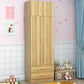 Eigentijdse stijl garderobe armoire houten garderobe kast voor slaapkamer