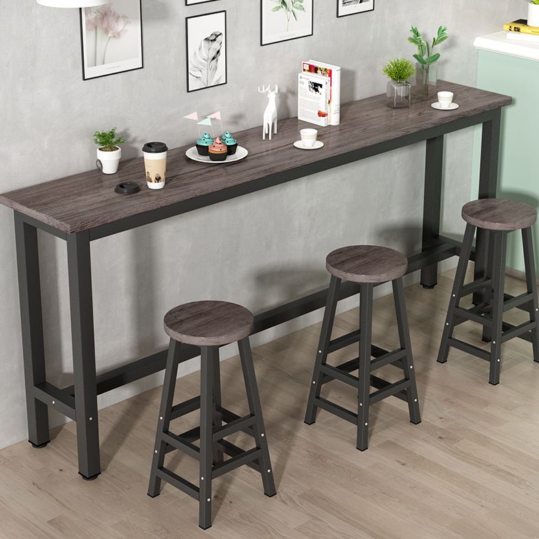 Modern Rectangle Wooden Table Dining Bar Counter Table for Kitchen Clearhalo 'Bar Furniture' 'Bar Tables' 'bar_tables' 'furn' 'furn_bar_tables' 'Furniture' 'furniture_bar_tables' 'Kitchen & Dining Furniture' 1200x1200_f9d5ff94-0237-401c-a21b-28e1b00ab869