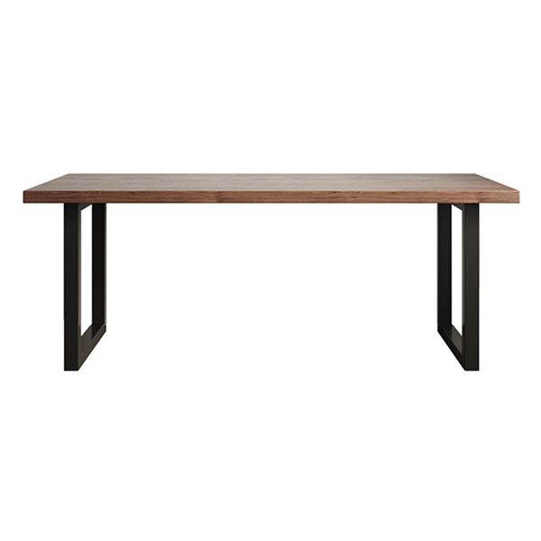 Scrivania in legno di pino contemporaneo rettangolo metallico da base per ufficio