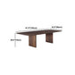 Solid Wood Modern Dining Table Rectangle Kitchen Furniture with Double Pedestal Base Clearhalo 'Dining Tables & Seating' 'Dining Tables' 'dining_table' 'furn' 'furn_dining_table' 'Furniture' 'furniture_dining_table' 'Kitchen & Dining Furniture' 'kitchen' 'kitchen_dining_table' 1200x1200_f9d6c3a2-92d4-4e75-94d9-c280600a932c