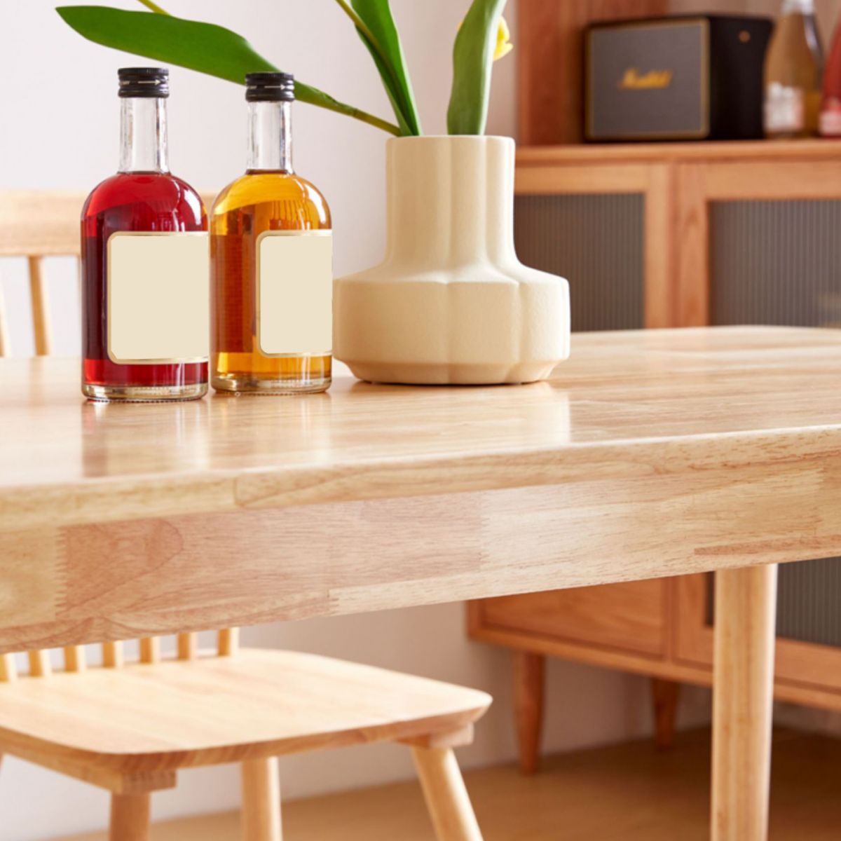 Modern 1/4/5/7 Pieces Rectangle Dining Set Solid Wood Dining Table with Chairs Clearhalo 'Dining Room Sets' 'Dining Tables & Seating' 'dining_room_set' 'furn' 'furn_dining_room_set' 'Furniture' 'furniture_dining_room_set' 'Kitchen & Dining Furniture' 'kitchen&dining_furn' 'kitchen' 1200x1200_f9d6e046-c71b-4708-8c31-3f9010e64ab9