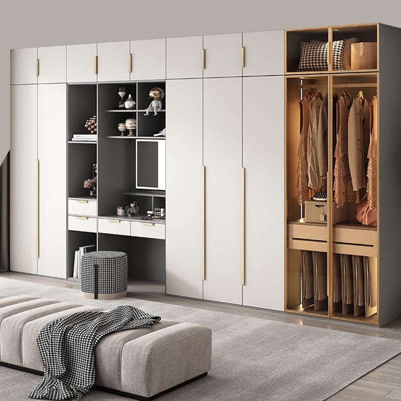 Mobile per finitura a specchio con porte di vetro grigio mobile per interni contemporanei