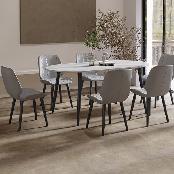 Traditional Luxury Stone Furniture Oval 4 Legs Dining Site Table for Home Clearhalo ' dining_table' 'Dining Tables & Seating' 'Dining Tables' 'furn' 'furn_dining_table' 'Furniture' 'furniture_dining_table' 'Kitchen & Dining Furniture' 'kitchen&dining_furn' 'kitchen' 'kitchen_dining_table' 1200x1200_f9db5f93-1dce-4687-bea6-cf1f887c10a5