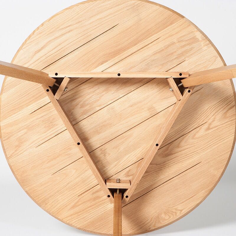 Solid Wood Tripod Base Dining Table Simplicity Style Round Dinette Table Clearhalo ' dining_table' 'Dining Tables & Seating' 'Dining Tables' 'furn' 'furn_dining_table' 'Furniture' 'furniture_dining_table' 'Kitchen & Dining Furniture' 'kitchen&dining_furn' 'kitchen' 'kitchen_dining_table' 1200x1200_f9dba461-beae-498e-a23a-4450e5015320