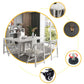 Foldable Artificial Wood Table in White Medieval Modern Rectangle Table with Trestle Base Clearhalo ' dining_table' 'Dining Tables & Seating' 'Dining Tables' 'furn' 'furn_dining_table' 'Furniture' 'furniture_dining_table' 'Kitchen & Dining Furniture' 'kitchen&dining_furn' 'kitchen' 'kitchen_dining_table' 1200x1200_f9dea8cb-cd7b-4c32-bab0-710b4c92123b