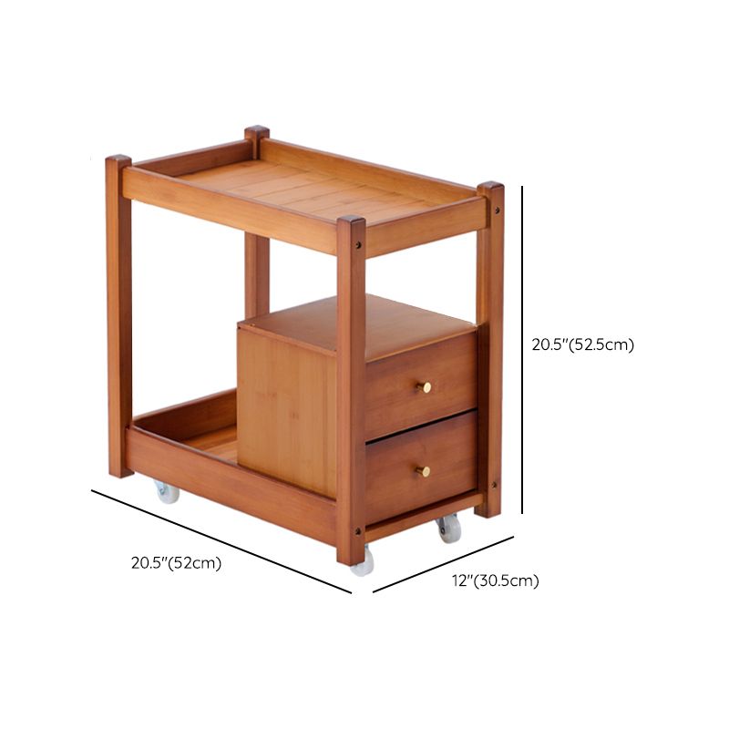 11" Wide Contemporary Cocktail Table Storage Rectangle Coffee Table with Casters Clearhalo 'Coffee & Accent Tables' 'Coffee Tables' 'coffee_tables' 'furn' 'furn_coffee_tables' 'Furniture' 'Living Room Furniture' 1200x1200_f9defdba-67ec-485f-9dbc-f0c533041d02