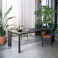 Rectangle 4 Legs Industrial Table Fixed Table of Pinewood Solid Wood Clearhalo ' dining_table' 'Dining Tables & Seating' 'Dining Tables' 'furn' 'furn_dining_table' 'Furniture' 'furniture_dining_table' 'Kitchen & Dining Furniture' 'kitchen&dining_furn' 'kitchen' 'kitchen_dining_table' 1200x1200_f9df90fb-eb05-4f31-96d9-b3abd2e5ee7d