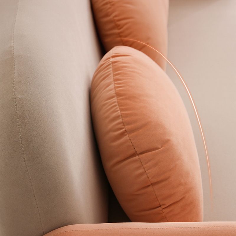 Scandinavian Loveseat with 2 Pillows and Square Arm for Apartment Clearhalo 'furn' 'furn_sofas' 'Furniture' 'furniture_sofas' 'Living Room Furniture' 'Sofa' 'sofas' 1200x1200_f9e017db-b3f9-481a-b4a4-7b964ae5bae0