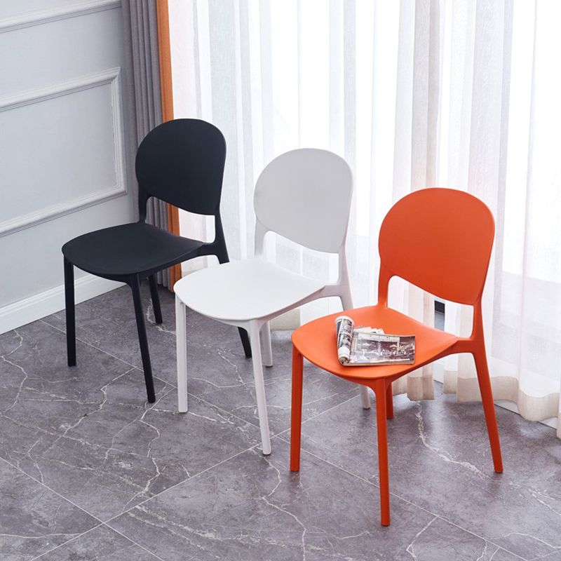 Scandinavian Restaurant Stacking Side Chair Matte Finish Plastic Dining Chair Clearhalo 'Dining Chairs' 'Dining Tables & Seating' 'dining_chair' 'furn' 'furn_dining_chair' 'Furniture' 'Kitchen & Dining Furniture' 1200x1200_f9e3270c-69a0-40ab-b76f-f79c0aba0a92