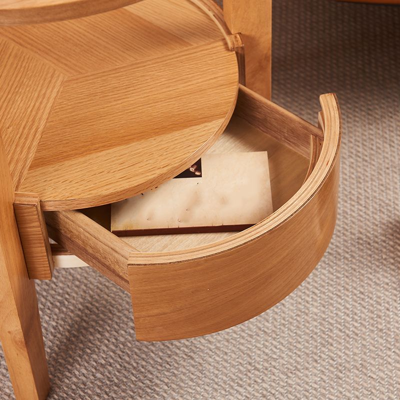 19.6 "/23.6" /31.4 "lange 3 poten eindtafel massief hout ronde eindtafel met lade