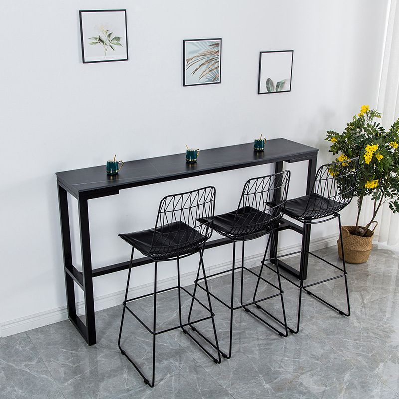 Modern Stone Bar Table Set 1/4/7 Pieces Counter Counter Set for Dining Room Clearhalo 'Bar Furniture' 'furn' 'furn_home_bar_bar_sets' 'Furniture' 'Home Bars & Bar Sets' 'home_bar_bar_sets' 'Kitchen & Dining Furniture' 1200x1200_f9e5e59c-b25d-4126-9fdf-a4400f1a2c92