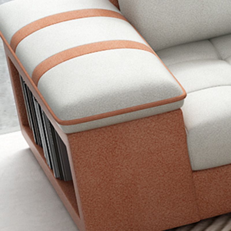 Section des meubles en coton contemporain et en faux cuir