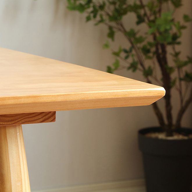 Solid Wood Dining Table Modern Brown Dining Table with 4 Legs Clearhalo 'Dining Tables & Seating' 'Dining Tables' 'dining_table' 'furn' 'furn_dining_table' 'Furniture' 'furniture_dining_table' 'Kitchen & Dining Furniture' 1200x1200_f9e9d923-d0ed-44d7-8b18-26ef538d2ea9