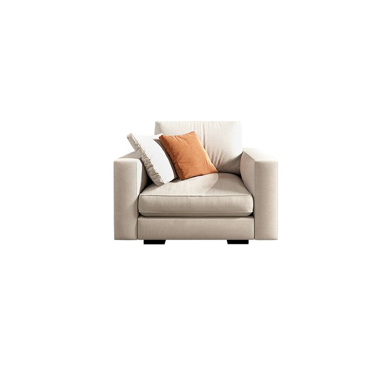 Scandinavian Standard Sofa with Multiple Cushion Seat 33.46"High Square Arm Sofa Clearhalo 'furn' 'furn_sofas' 'Furniture' 'furniture_sofas' 'kitchen' 'kitchen_sofas' 'Living Room Furniture' 'Sofa' 'sofas' 1200x1200_f9e9fcab-c7da-4957-a096-9d4b482e3cd6
