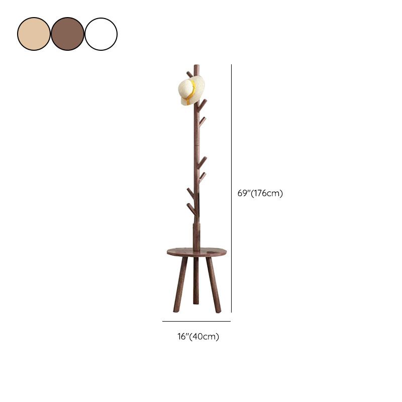 Modern Cheat Rack Free Stand Solid Wood Clother Hanger met jashaken