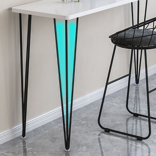 Industrial Style Rectangle Wood Top Counter Table 42-inch Height Bar Table Clearhalo 'Bar Furniture' 'Bar Tables' 'bar_tables' 'furn' 'furn_bar_tables' 'Furniture' 'furniture_bar_tables' 'Kitchen & Dining Furniture' 1200x1200_f9ec4b0c-16d0-4604-a237-6e28488c33c5