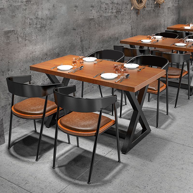 Muebles modernos de madera maciza 1/3/5 PCS Altura estándar Juego de mesa de comedor