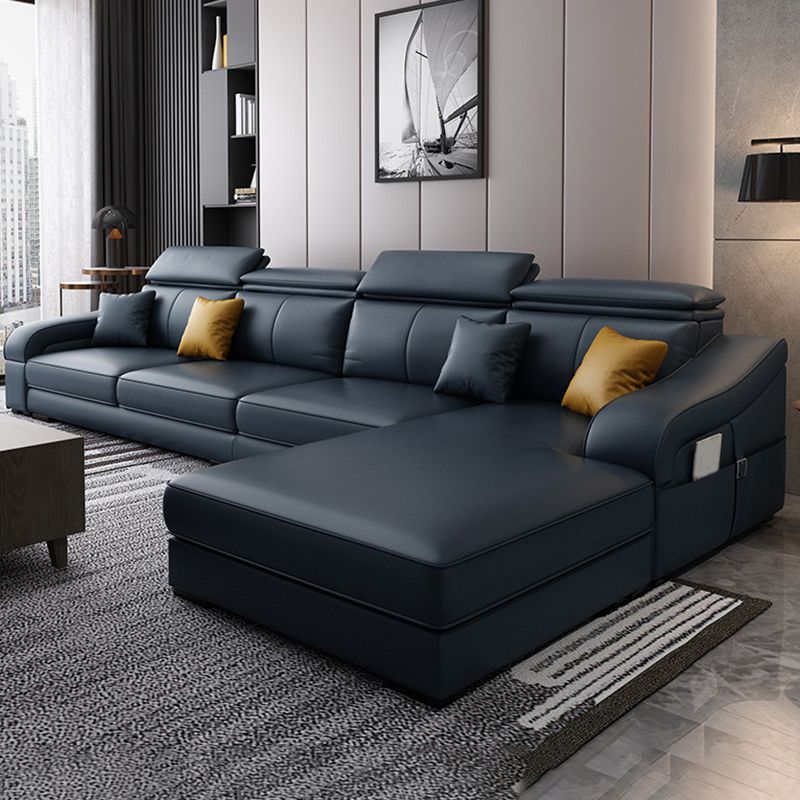 Divano a 4 posti moderno di metà secolo e cuscino da cuscino da cuscino cucito di divano posteriore